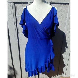 Cobalt Blue Wrap Dress